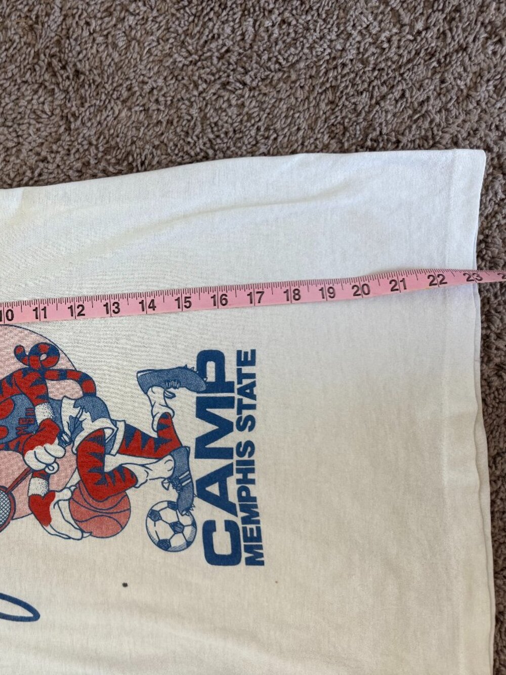 Vintage Memphis State 1980's T Shirt - Picture 6 of 7